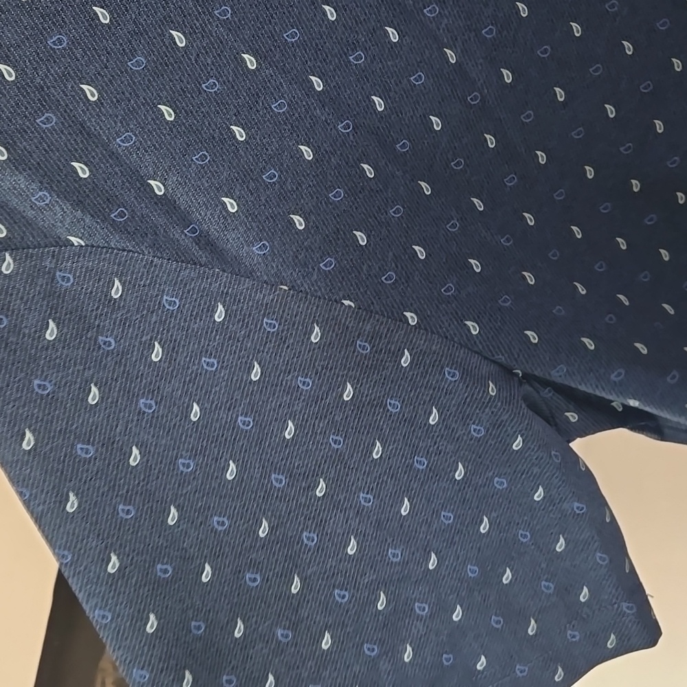 Jack Nicklaus Rain Drops Blue Polo Shirt - Picture 2 of 10